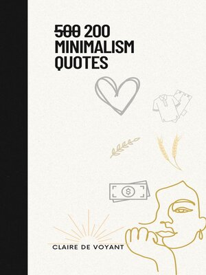 cover image of 200 Minimalism Quotes